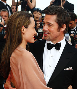 Getty Images brad pitt and angelina jolie at cannes
