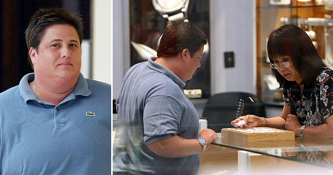 Fame Photo/Extra Composite chaz bono looks at engagement rings