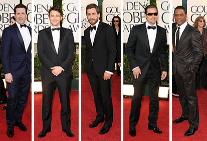 Getty Images 2011 golden globes best dressed men