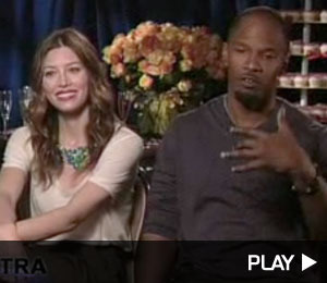 Jessica Biel and Jamie Foxx -- Raw! | ExtraTV.com