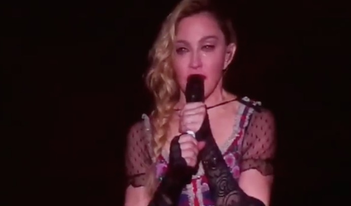 Madonna's Tearful Speech and Moment of Silence for Paris