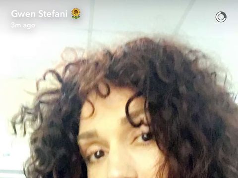 Blonde No More How Gwen Stefani Looks With Curly Brown Hair