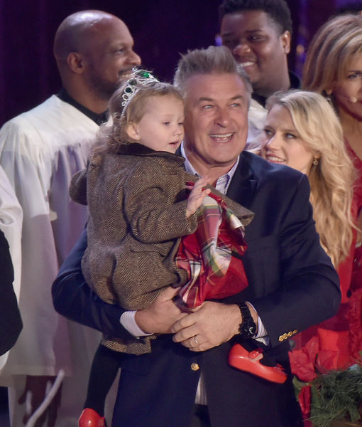 Alec Baldwin and Daughter, Carmen Light Up Rockefeller Christmas Tree