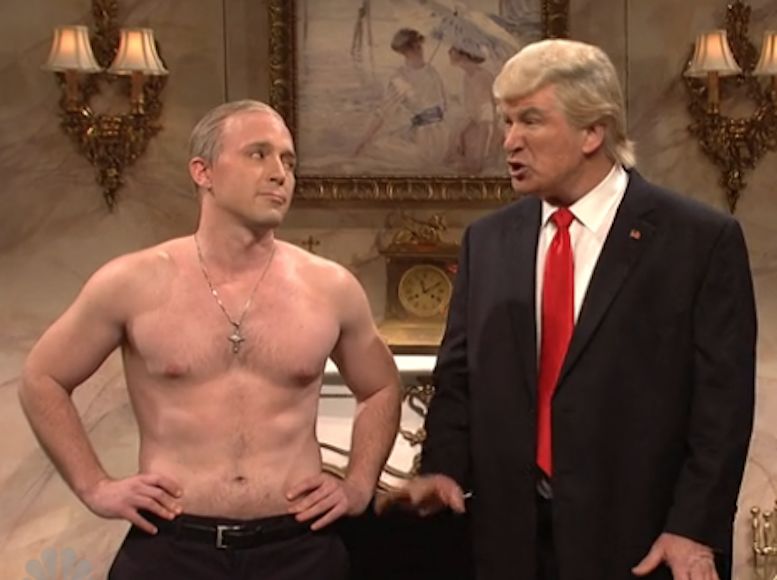 Alec Baldwin Is Back on 'SNL' For an 'Unpresidented' Poke at Putin