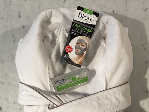 Win It! A Bioré Charcoal Self Heating One Minute Mask & Frette Robe
