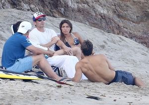 David Duchovny & Much Younger GF Enjoy Beach Day in Malibu