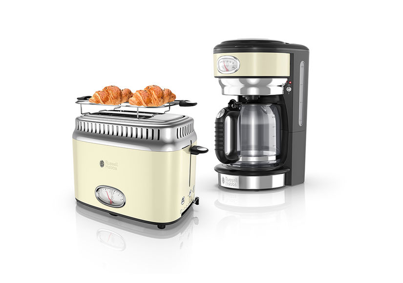Win It! A Russell Hobbs Retro Coffee Maker & Slice Toaster