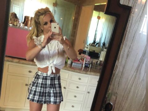 See Britney Spears in Schoolgirl Outfit 20 Years After Debut of '...Baby One More Time'