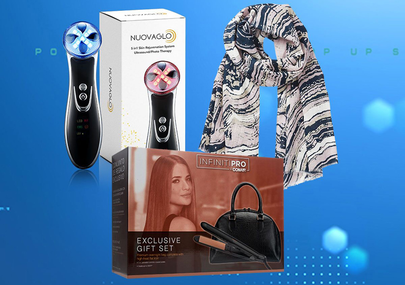 'Extra's' Pop-Up Shop: Fashion Scarves, Flat Iron, and Light Therapy Skin&hellip;