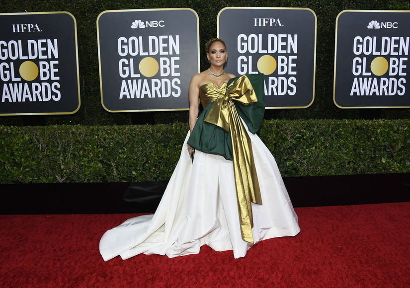 Jennifer Lopez Dishes on Her Valentino Dress at the Golden