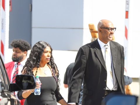 Kobe Bryant's Parents Joe & Pam Bryant Make Quiet Appearance at His Public Memorial