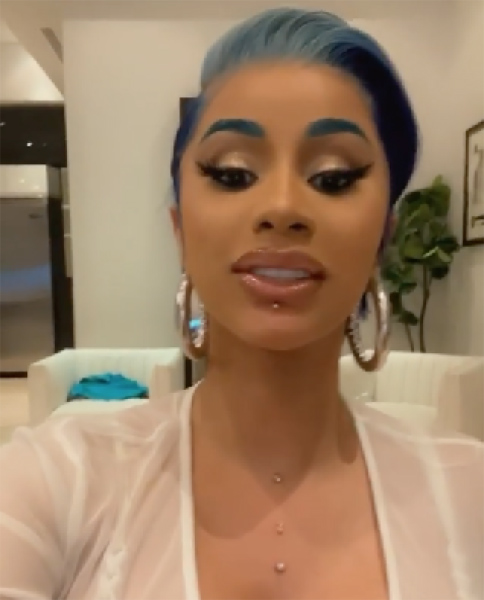 Ow! See Cardi B's New Sternum and Lip Piercings | ExtraTV.com