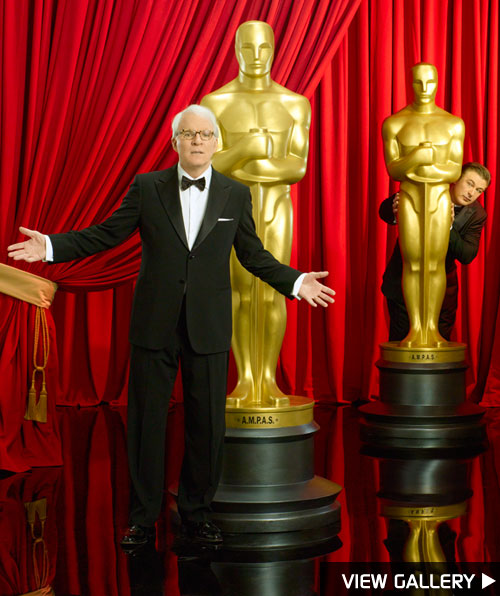 Photos! Alec Baldwin and Steve Martin Get Ready to Host the Oscars