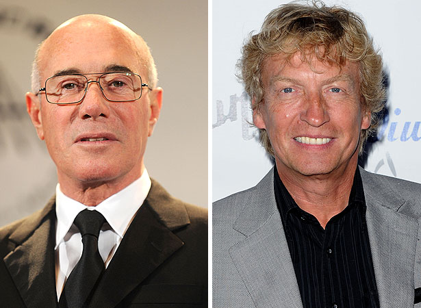 Getty Images David Geffen and Nigel Lythgoe