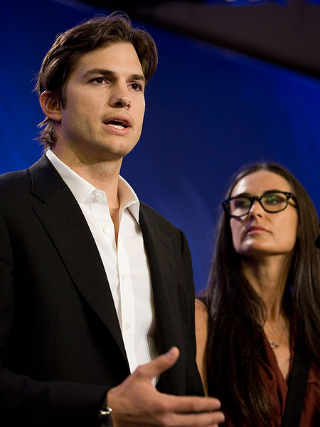Getty Images Ashton Kutcher and Demi Moore