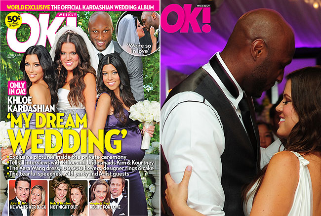 OK! magazine khloe kardashian wedding first dance