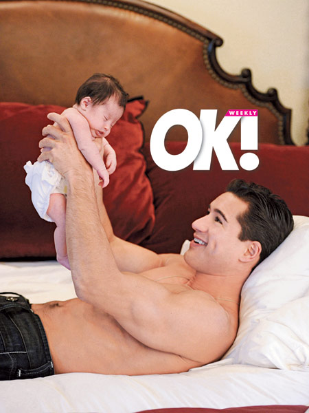 Ok! Magazine mario lopez and baby gia