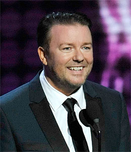 Getty Images ricky gervais golden globes host