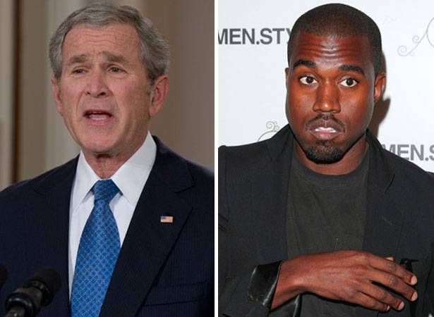 Getty Images george bush kanye west