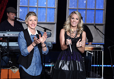 Ellen DeGeneres Show carrie underwood mike fisher